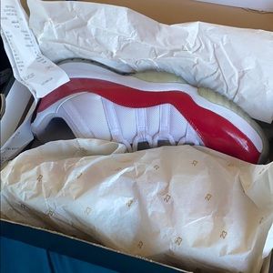 Air Jordan’s 11s low cherry